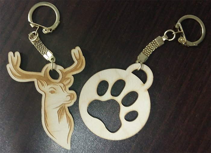 Деревянные брелки