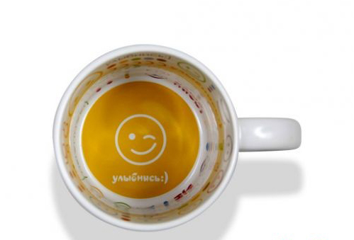 Кружка белая «Улыбнись»